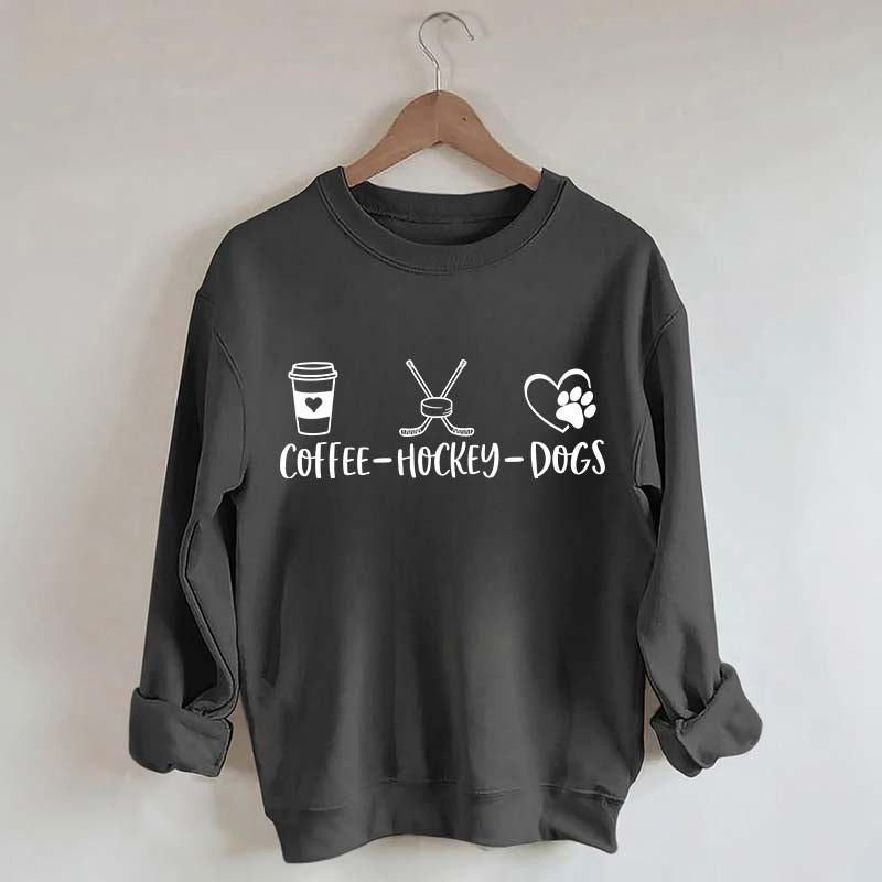 Coffee Hockey Dogs Sweatshirt