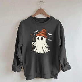Fun Hockey Halloween Cute Ghost Sweatshirt