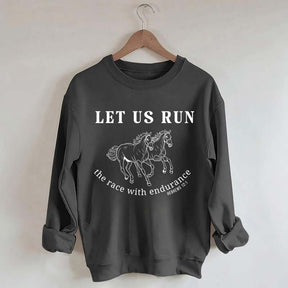 Run the Race Horses Sweatshirt