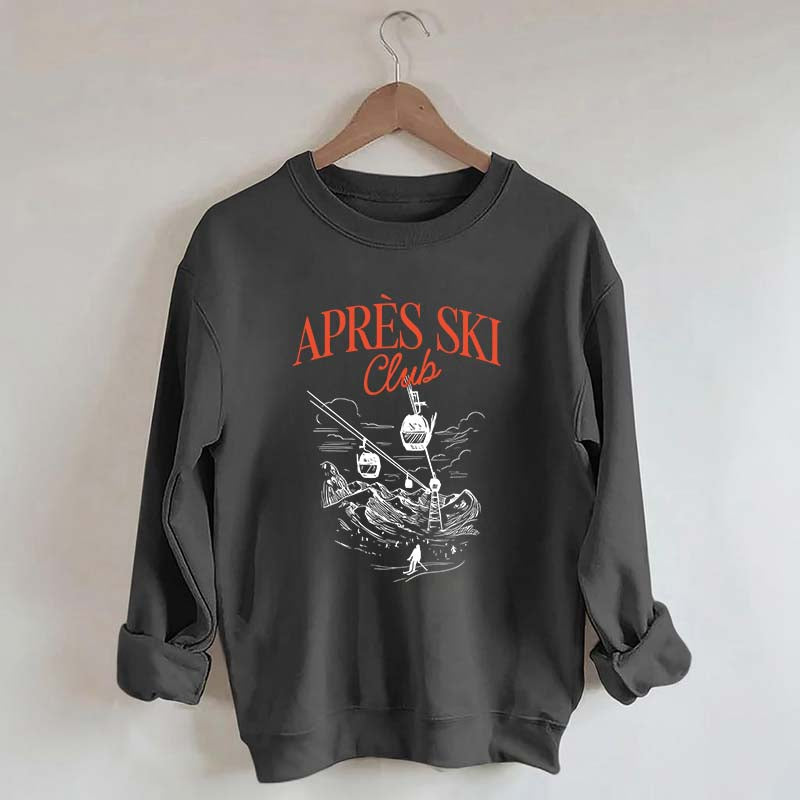 Retro Ski Lodge Sweatshirt