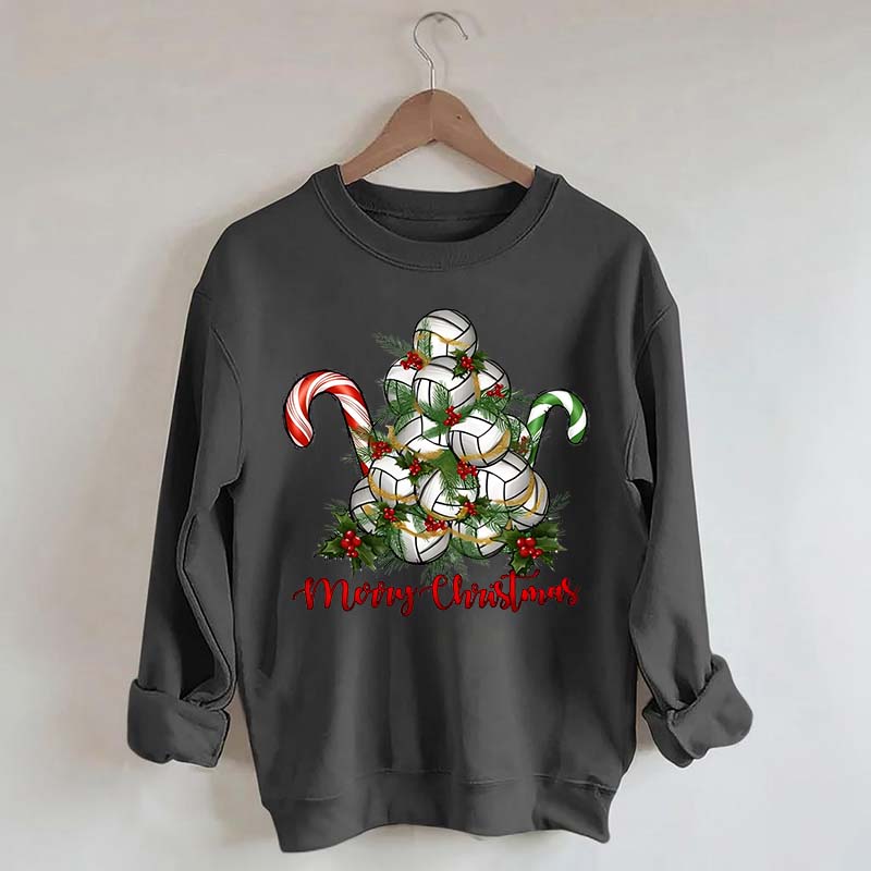 Volleyball Christmas Merry Xmas Sweatshirt