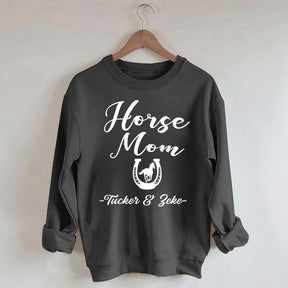 Personalized Horse Mom Equestrian Sweatshirt