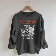 Sourdough Bread Kitty Biscuit Sweatshirt