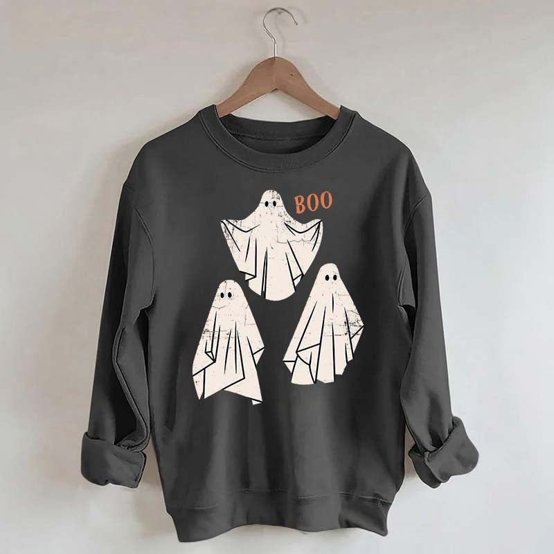 Retro Ghost Boo Sweatshirt
