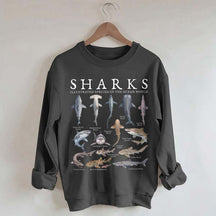 Vintage Shark Species Sweatshirt