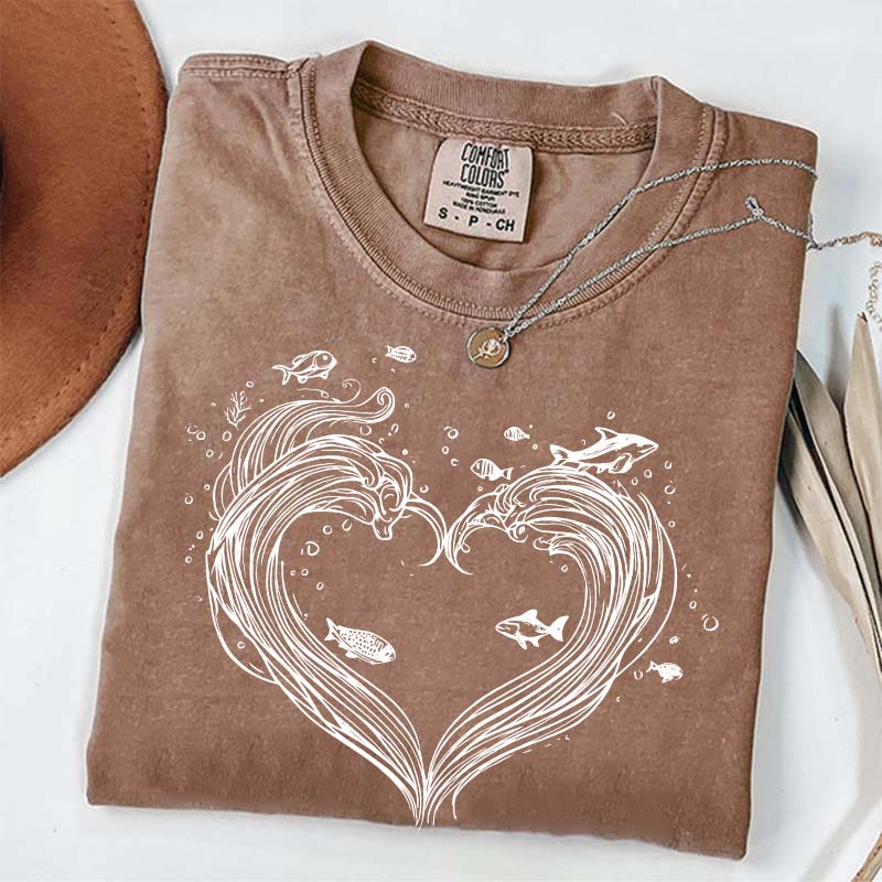 Heart Wave Comfort Colors T-Shirt
