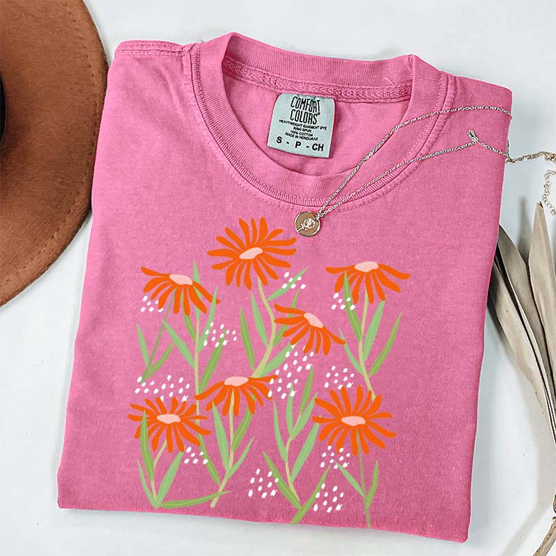 Boho Wildflower Aesthetic T-Shirt