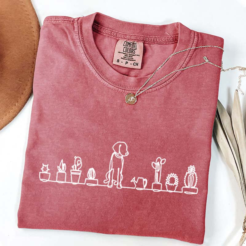 Dog and Plant Lady T-Shirt