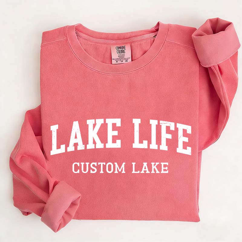Personalized Lake Life Vacation Sweatshirt