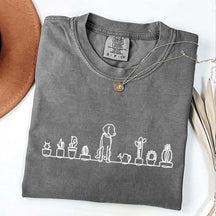 Dog and Plant Lady T-Shirt