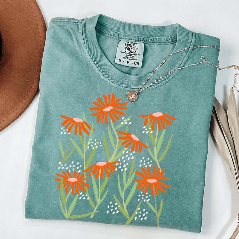 Boho Wildflower Aesthetic T-Shirt