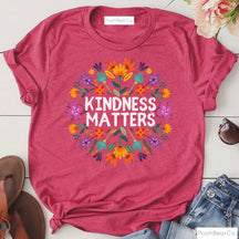 La gentillesse compte Tshirt Boho Floral être gentil Tee