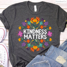La gentillesse compte Tshirt Boho Floral être gentil Tee