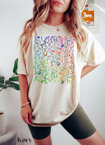 Boho Wildflowers Pastel Floral Nature Shirt