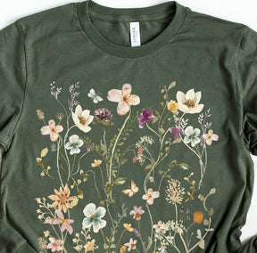 Pressed Flowers Long Sleeve shirt