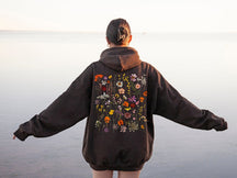 Vintage gepresste Blumen Cottagecore Nature Floral Hoodie 