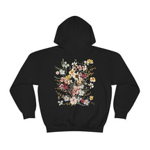 Gepresstes Blumen-Hoodie-Sweatshirt Naturliebhaber-Hoodie