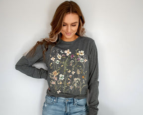 Pressed Flowers Long Sleeve shirt