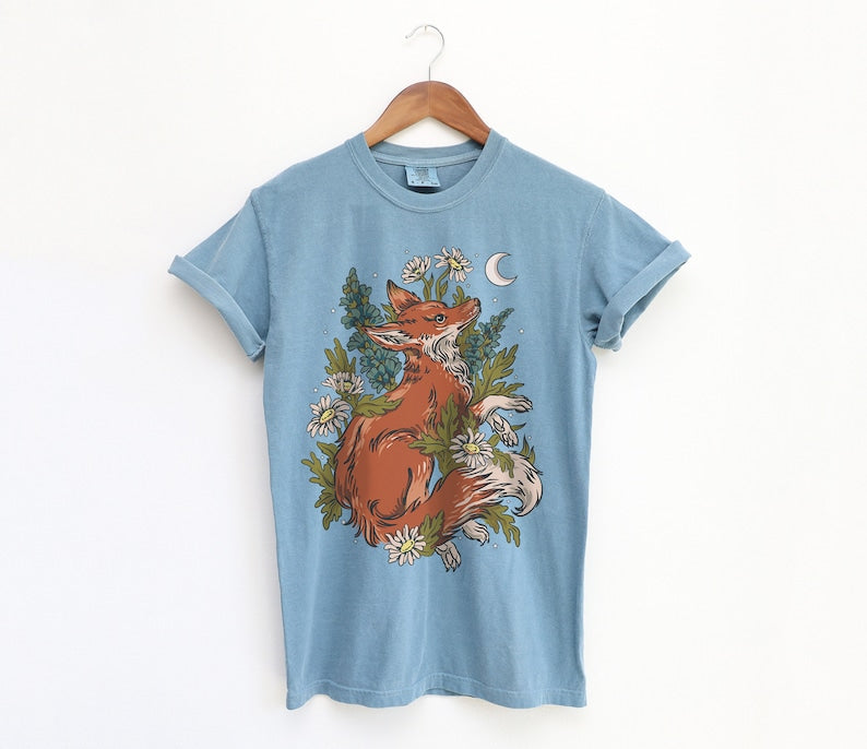 Forestcore Fox Comfort Colors T-shirts unisexe