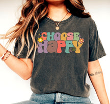 Wählen Sie ein inspirierendes T-Shirt-Geschenk „Happy Shirt“. 