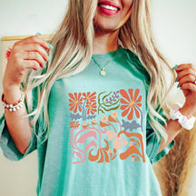 Boho-Wildblumen-Blumen-Natur-Shirt