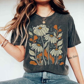 WildFlower Daisy T-Shirt Retro Blumenshirt 