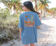 T-shirt Western de voyage Desert Cactus