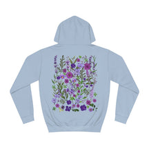 Vintage Botanical Floral Oversized Pressed Flowers Wildflowers Hoodie