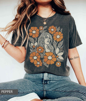Wildblumen-Shirt. Wildblumen-T-Shirt