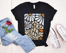 Blumen T-Shirt Boho Wildblumen T-Shirt