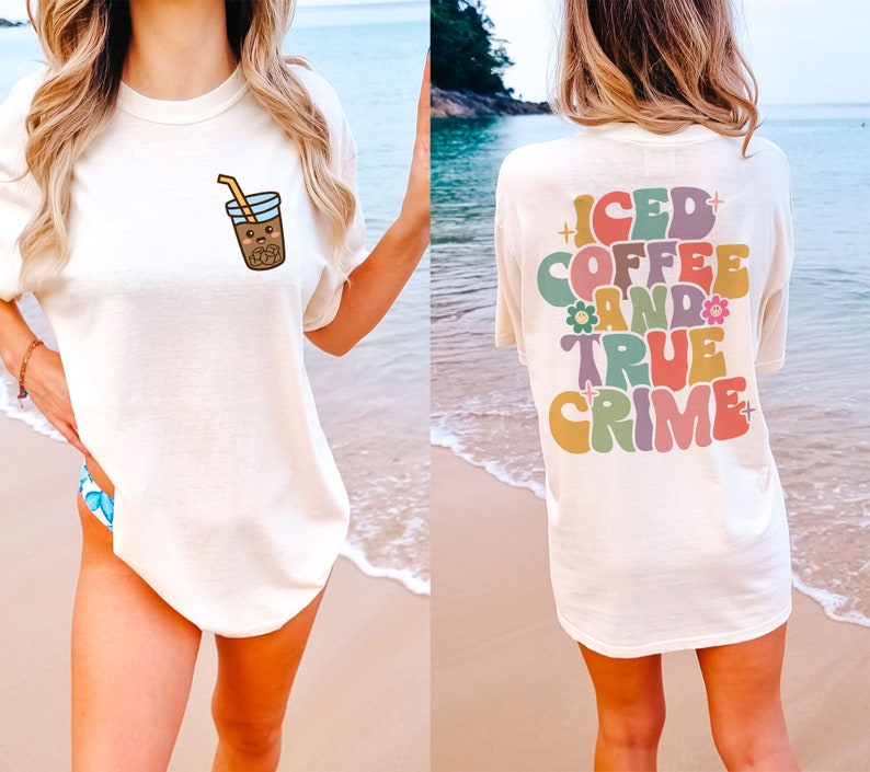 Café glacé et chemise True Crime