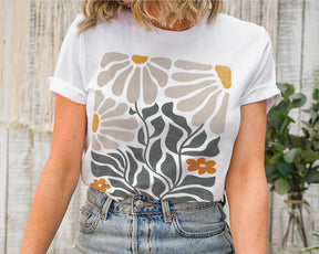 Blumen T-Shirt Boho Wildblumen T-Shirt