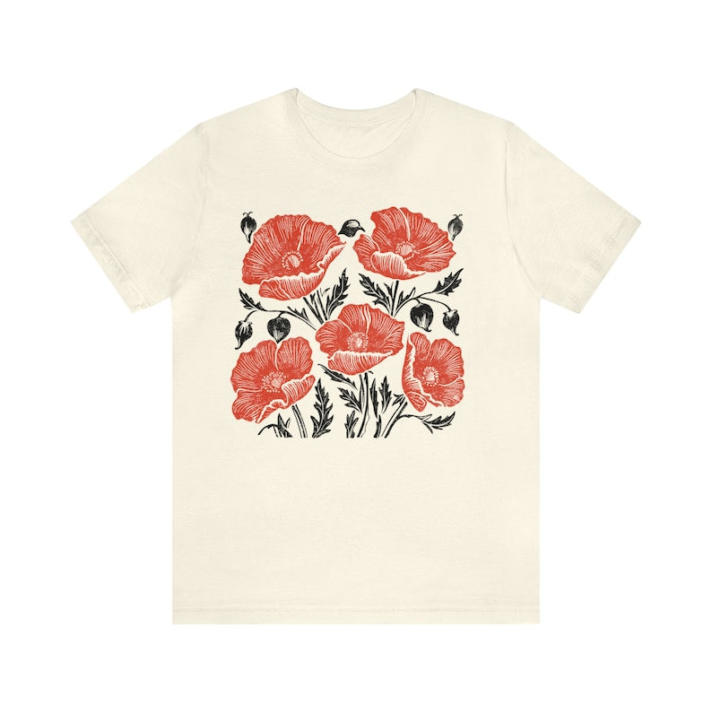 Chemise Vintage Poppy Botanique Cottage Core Chemise Floral