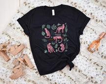 Chemise léopard rose pour femme Animal Lover Tshirt