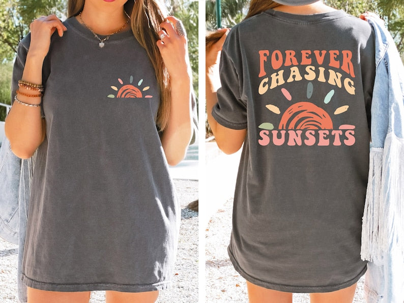 Comfort Colors Retro Sunsets Sommershirt 