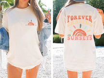 Comfort Colors Retro Sunsets Summer Shirt