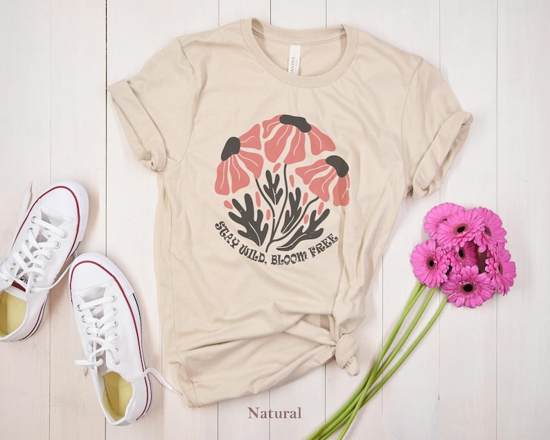 Wildblumen Shirt Boho Floral Natur Shirt
