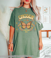 Boho Floral Butterfly T-Shirt Select Peter Shirt