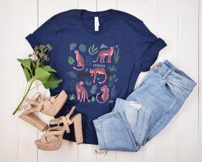 Chemise léopard rose pour femme Animal Lover Tshirt