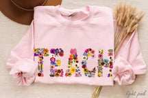 Fleurs pressées TEACH Sweatshirt Sweatshirt de professeur