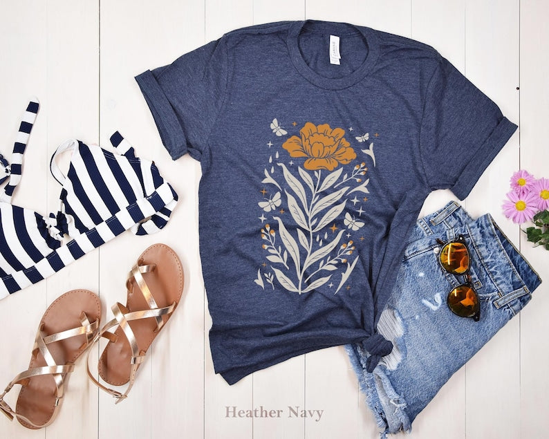 Boho Flowers Tshirt Boho Flowers Chemise