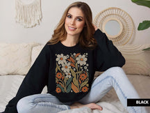 Sweat-shirt Boho Flowers Vintage Look