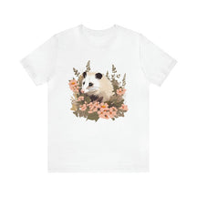 Chemise drôle d'opossum chemise de fleurs sauvages
