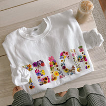 Fleurs pressées TEACH Sweatshirt Sweatshirt de professeur