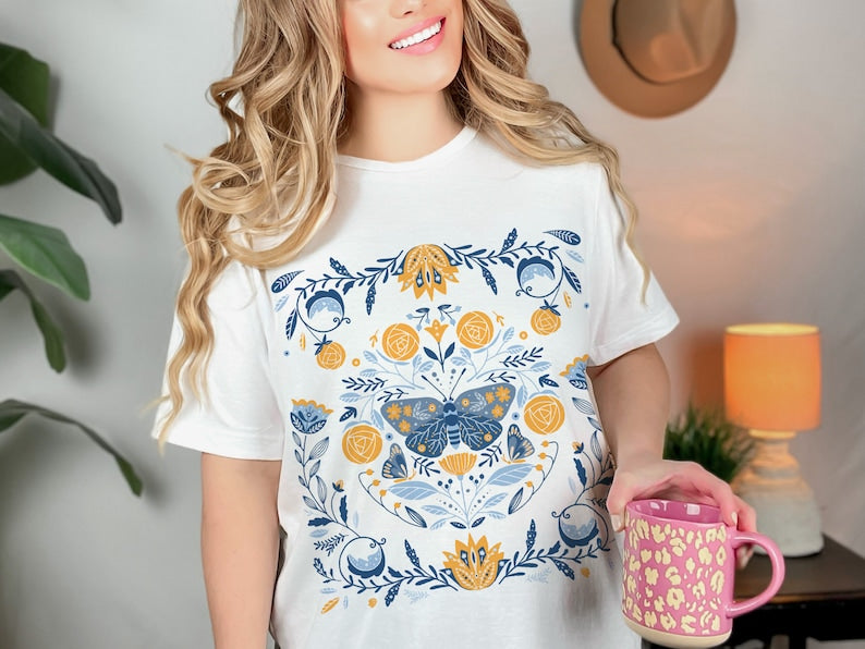 Chemise Boho Floral Chemise Botanique