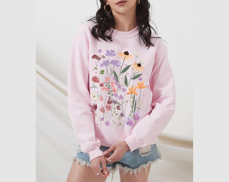 Wild Flowers Sweatshirt unisexe Wildflower Sweatshirt
