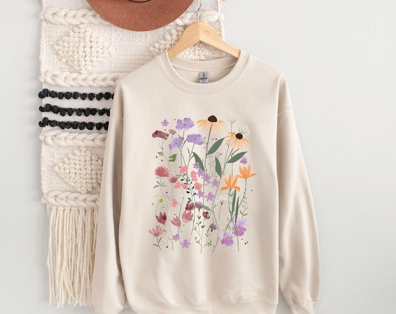 Wild Flowers Sweatshirt unisexe Wildflower Sweatshirt