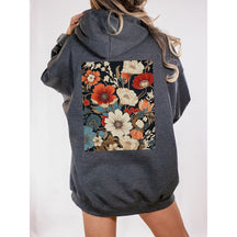 Boho Floral Cottagecore Hoodie cadeau pour amateur de fleurs