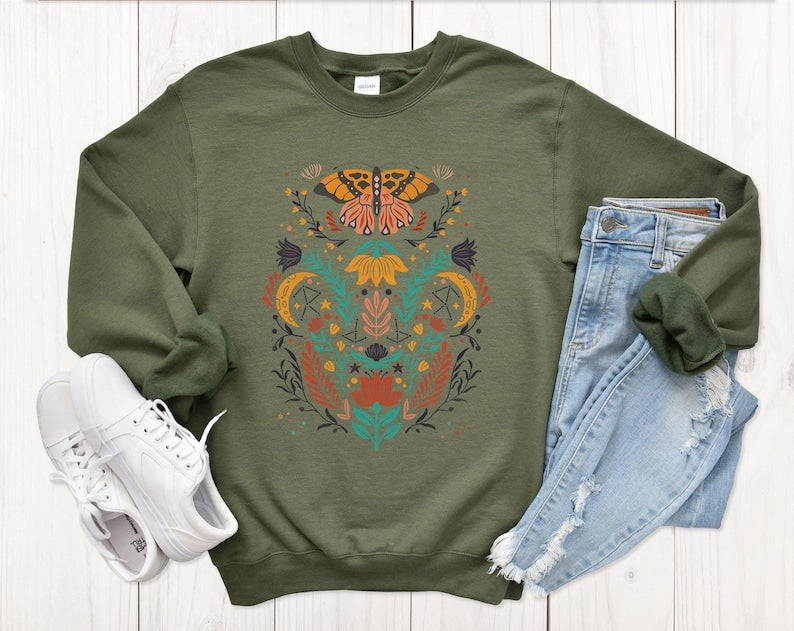 Butterfly Sweatshirt Unisex Cute Sweater