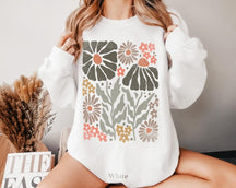 Boho Flower Sweatshirt Unisexe Wildflower Pull